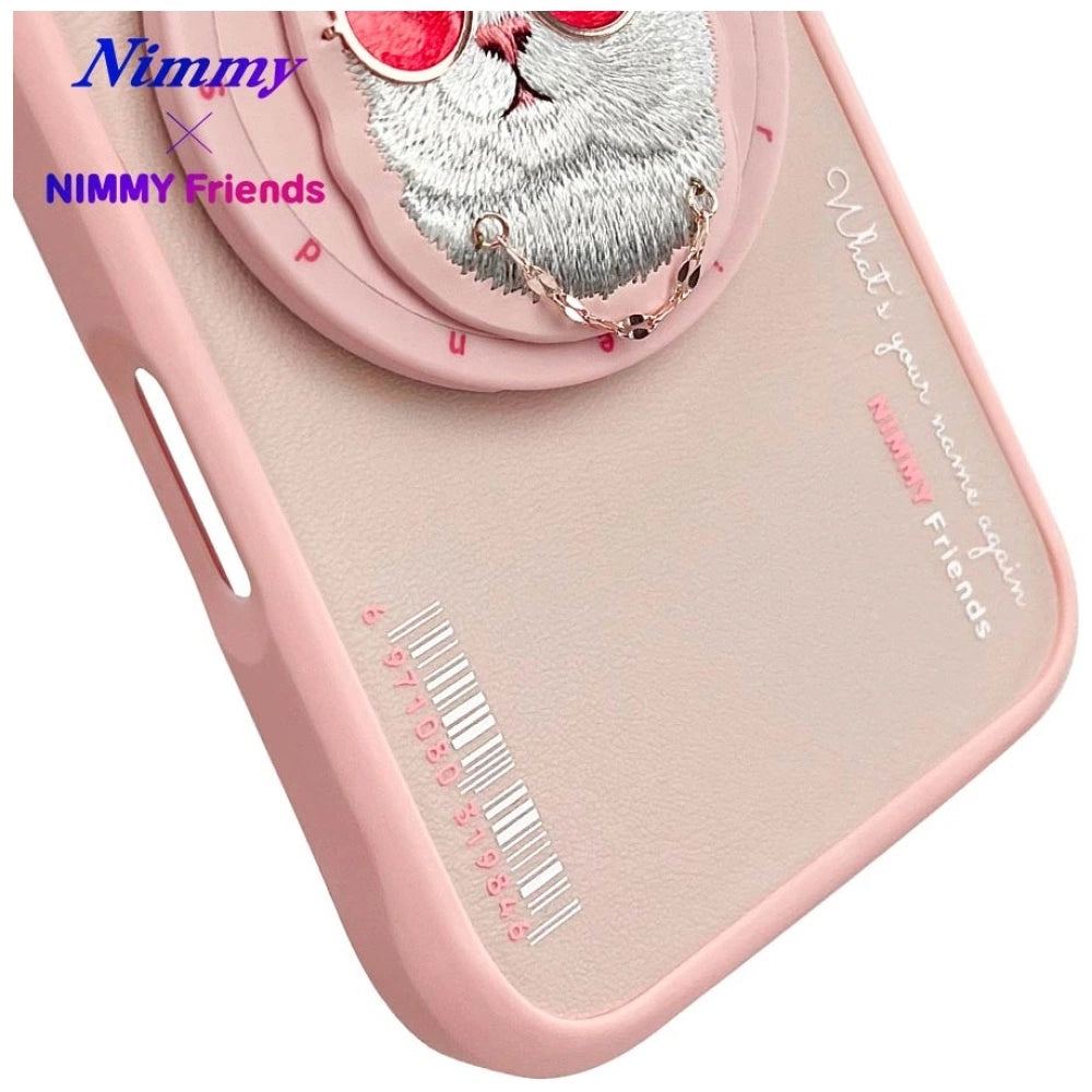 Nimmy Glasses Cool Cat MagSafe Case for iPhone 16 - Pink_11