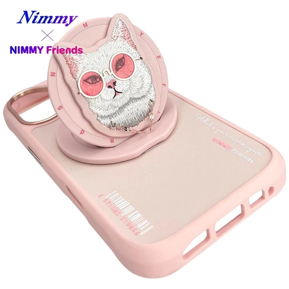 Nimmy Glasses Cool Cat MagSafe Case for iPhone 16 - Pink_14