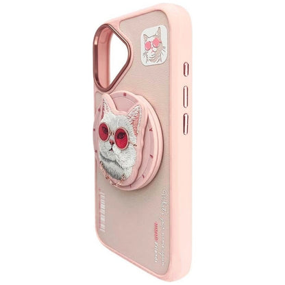 Nimmy Glasses Cool Cat MagSafe Case for iPhone 16 - Pink_3