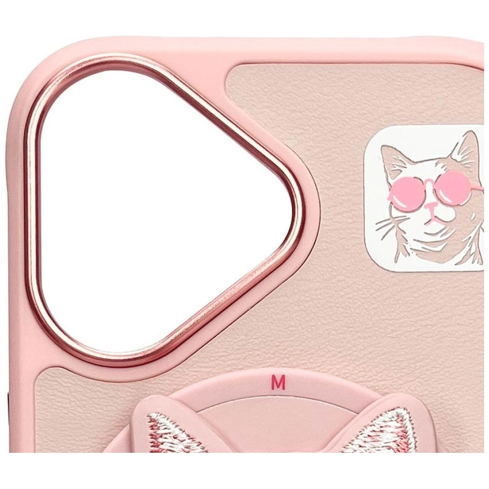 Nimmy Glasses Cool Cat MagSafe Case for iPhone 16 - Pink_6