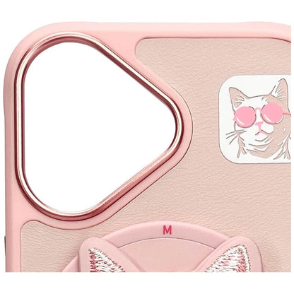 Nimmy Glasses Cool Cat MagSafe Case for iPhone 16 - Pink_6