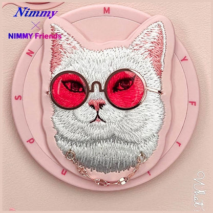 Nimmy Glasses Cool Cat MagSafe Case for iPhone 16 - Pink_7