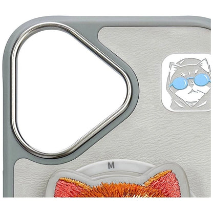 Nimmy Glasses Cool Cat MagSafe Case for iPhone 16 - Gray_6