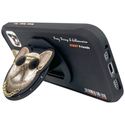 Nimmy Glasses Cool Dog MagSafe Case for iPhone 16 Pro - Black_4