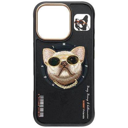 Nimmy Glasses Cool Dog MagSafe Case for iPhone 16 Pro - Black_5