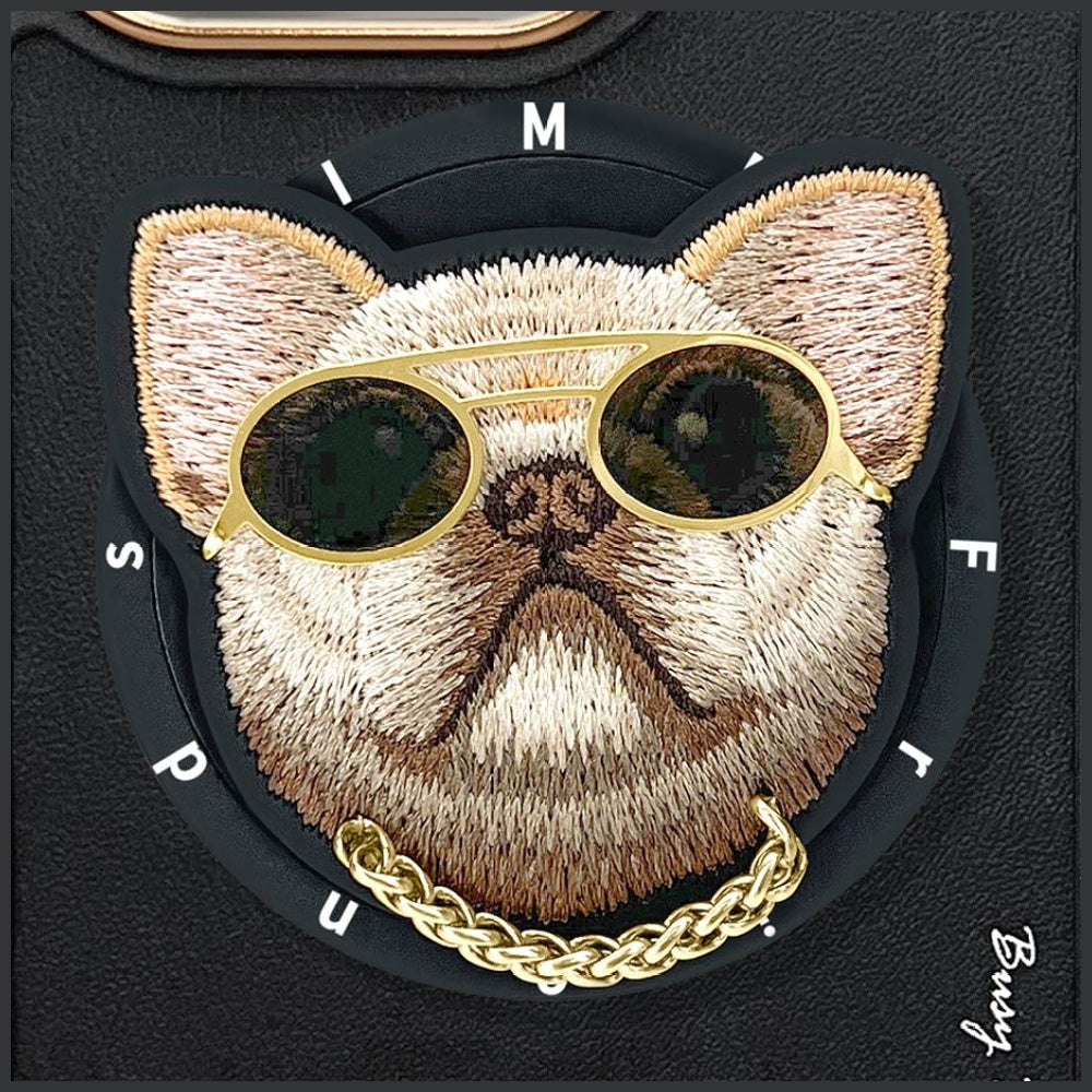 Nimmy Glasses Cool Dog MagSafe Case for iPhone 16 Pro - Black_7