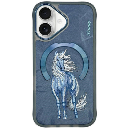 Nimmy Magnetic Fantasy Animal MagSafe Case for iPhone 16 - Blue_0