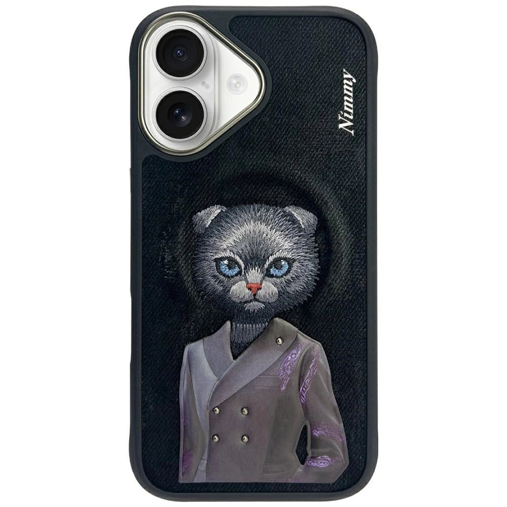 Nimmy Magnetic fashion cute pet MagSafe case for iPhone 16 - black_0