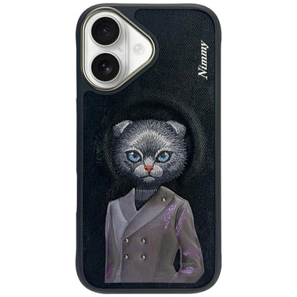 Nimmy Magnetic fashion cute pet MagSafe case for iPhone 16 - black_0