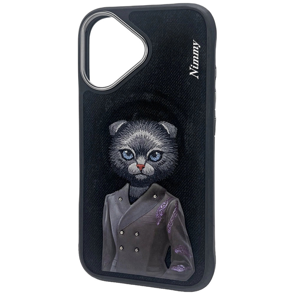 Nimmy Magnetic fashion cute pet MagSafe case for iPhone 16 - black_2