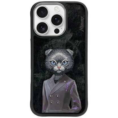Nimmy Magnetic fashion cute pet MagSafe case for iPhone 16 Pro - black_0