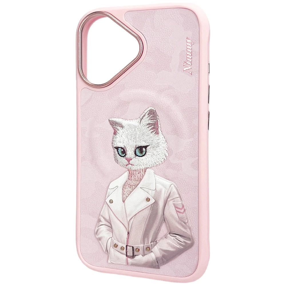 Nimmy Magnetic fashion cute pet MagSafe case for iPhone 16 - pink_2