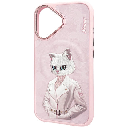 Nimmy Magnetic fashion cute pet MagSafe case for iPhone 16 - pink_2