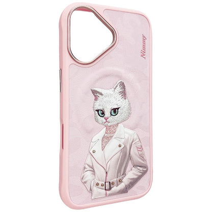 Nimmy Magnetic fashion cute pet MagSafe case for iPhone 16 - pink_3
