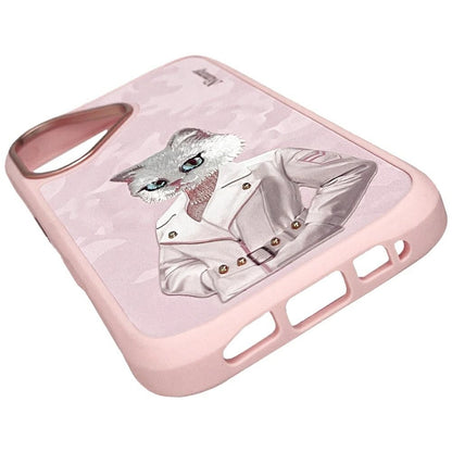 Nimmy Magnetic fashion cute pet MagSafe case for iPhone 16 - pink_7