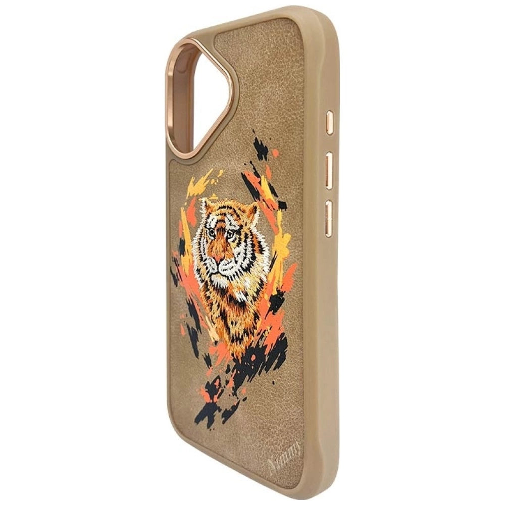 Nimmy Tiger MagSafe case for iPhone 16 - brown_3