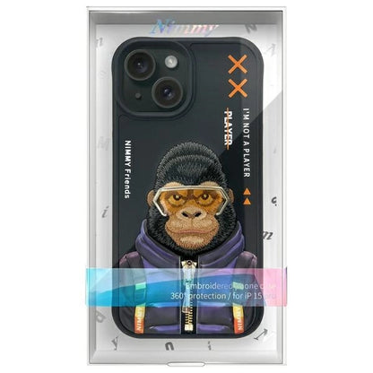 Nimmy Cool&amp;Cute 2.0 Monkey case for iPhone 15 - black_12