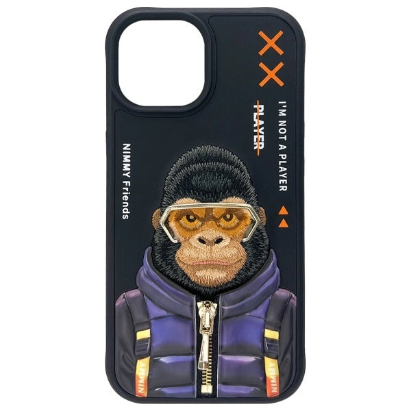 Nimmy Cool&amp;Cute 2.0 Monkey case for iPhone 15 - black_3