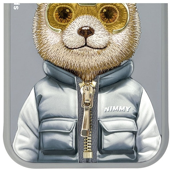 Nimmy Cool&amp;Cute 2.0 Bear Case for iPhone 15 - Gray_10