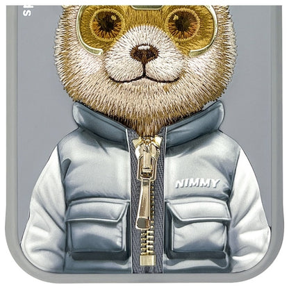 Nimmy Cool&amp;Cute 2.0 Bear Case for iPhone 15 - Gray_10