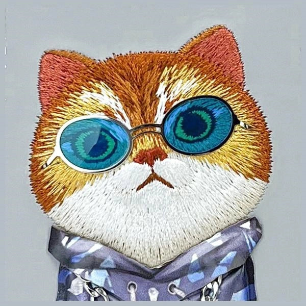Nimmy Glasses Cool Cat iPhone 15 Case - Gray_10