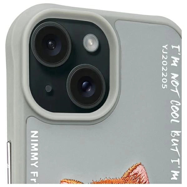 Nimmy Glasses Cool Cat iPhone 15 Case - Gray_2
