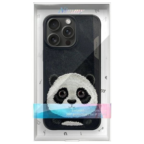 Nimmy Big Eyed Pet 2.0 Panda case for iPhone 15 Pro - black_9