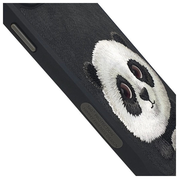 Nimmy Big Eyed Pet 2.0 Panda case for iPhone 15 Pro - black_4