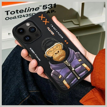 Nimmy Cool&amp;Cute 2.0 Monkey Case for iPhone 15 Pro - Black_7
