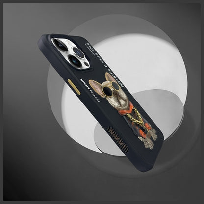 Nimmy Glasses Cool Dog Case for iPhone 15 Pro - Black_7