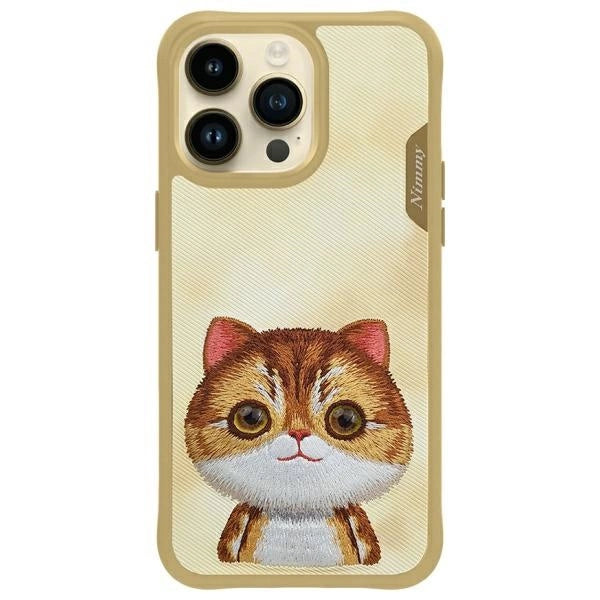 Nimmy Big Eyed Pet 2.0 Cat Case for iPhone 15 Pro - Green_0