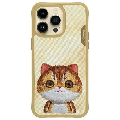 Nimmy Big Eyed Pet 2.0 Cat Case for iPhone 15 Pro - Green_0