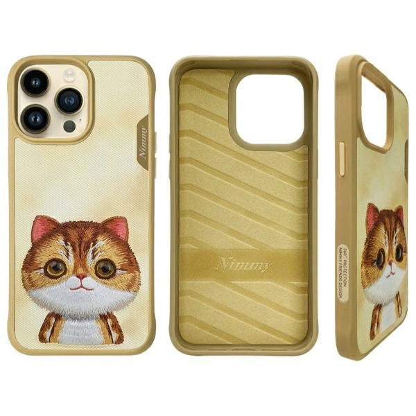 Nimmy Big Eyed Pet 2.0 Cat Case for iPhone 15 Pro - Green_1
