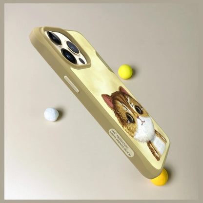 Nimmy Big Eyed Pet 2.0 Cat Case for iPhone 15 Pro - Green_7