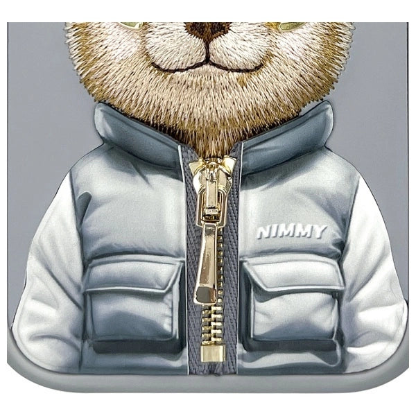 Nimmy Cool&amp;Cute 2.0 Bear Case for iPhone 15 Pro - Gray_8