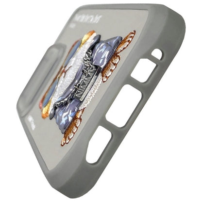 Nimmy Glasses Cool Cat Case for iPhone 15 Pro - Gray_5