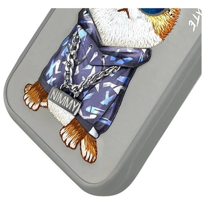 Nimmy Glasses Cool Cat Case for iPhone 15 Pro Max - Gray_3