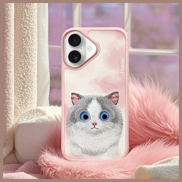 Nimmy Big Eyed Pet 2.0 Cat Case for iPhone 16 - Pink_9