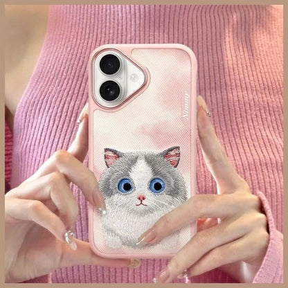 Nimmy Big Eyed Pet 2.0 Cat Case for iPhone 16 - Pink_10