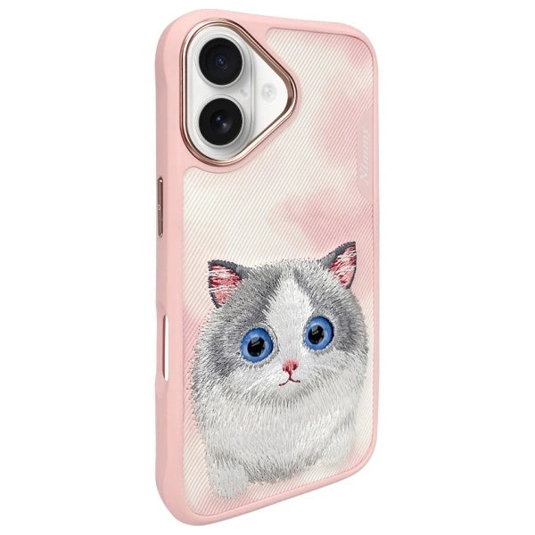 Nimmy Big Eyed Pet 2.0 Cat Case for iPhone 16 - Pink_1
