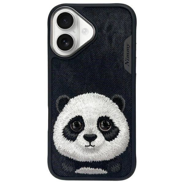 Nimmy Big Eyed Pet 2.0 Panda case for iPhone 16 - black_0