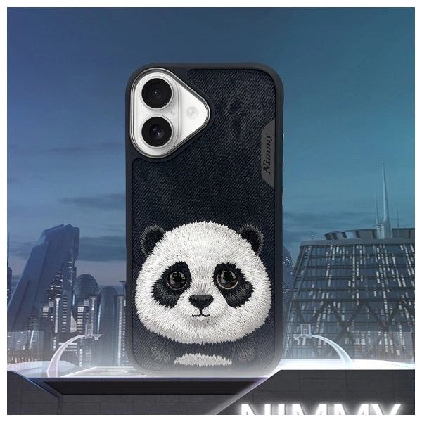 Nimmy Big Eyed Pet 2.0 Panda case for iPhone 16 - black_9