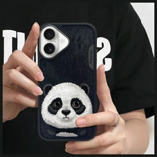 Nimmy Big Eyed Pet 2.0 Panda case for iPhone 16 - black_10