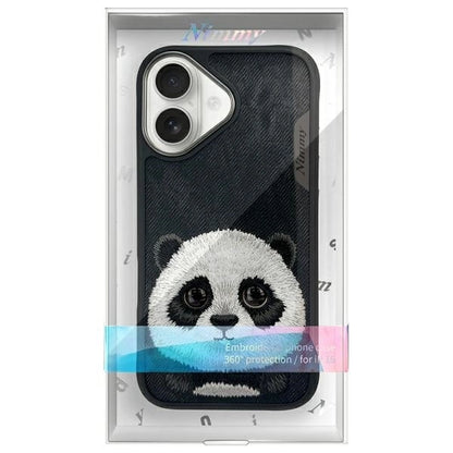 Nimmy Big Eyed Pet 2.0 Panda case for iPhone 16 - black_11