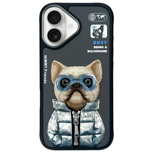 Nimmy Cool&amp;Cute 2.0 Dog Case for iPhone 16 - Black_0