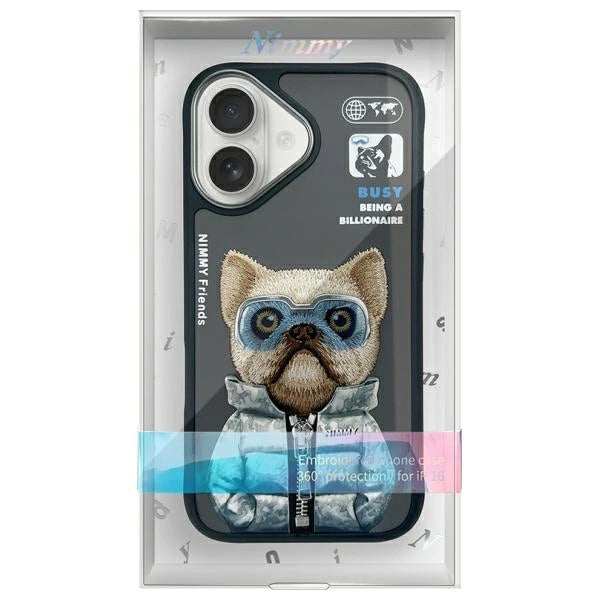 Nimmy Cool&amp;Cute 2.0 Dog Case for iPhone 16 - Black_11