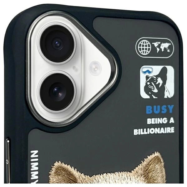 Nimmy Cool&amp;Cute 2.0 Dog Case for iPhone 16 - Black_2