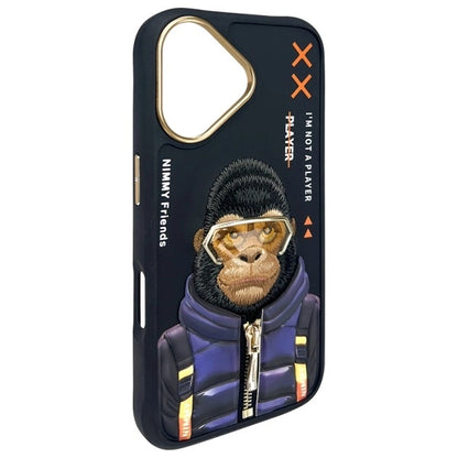 Nimmy Cool&amp;Cute 2.0 Monkey case for iPhone 16 - black_3