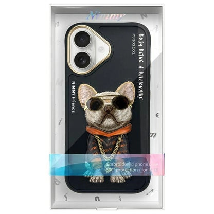Nimmy Glasses Cool Dog iPhone 16 Case - Black_10