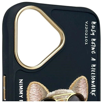 Nimmy Glasses Cool Dog iPhone 16 Case - Black_4